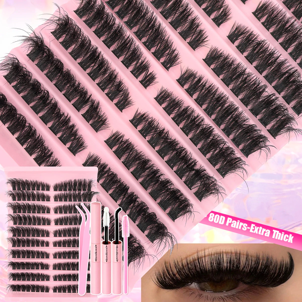 DIY Lash Extension Kit – Wispy Cluster Lashes