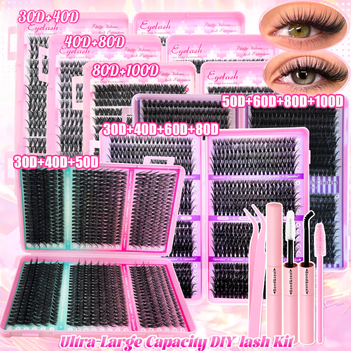 DIY Lash Extension Kit – Wispy Cluster Lashes