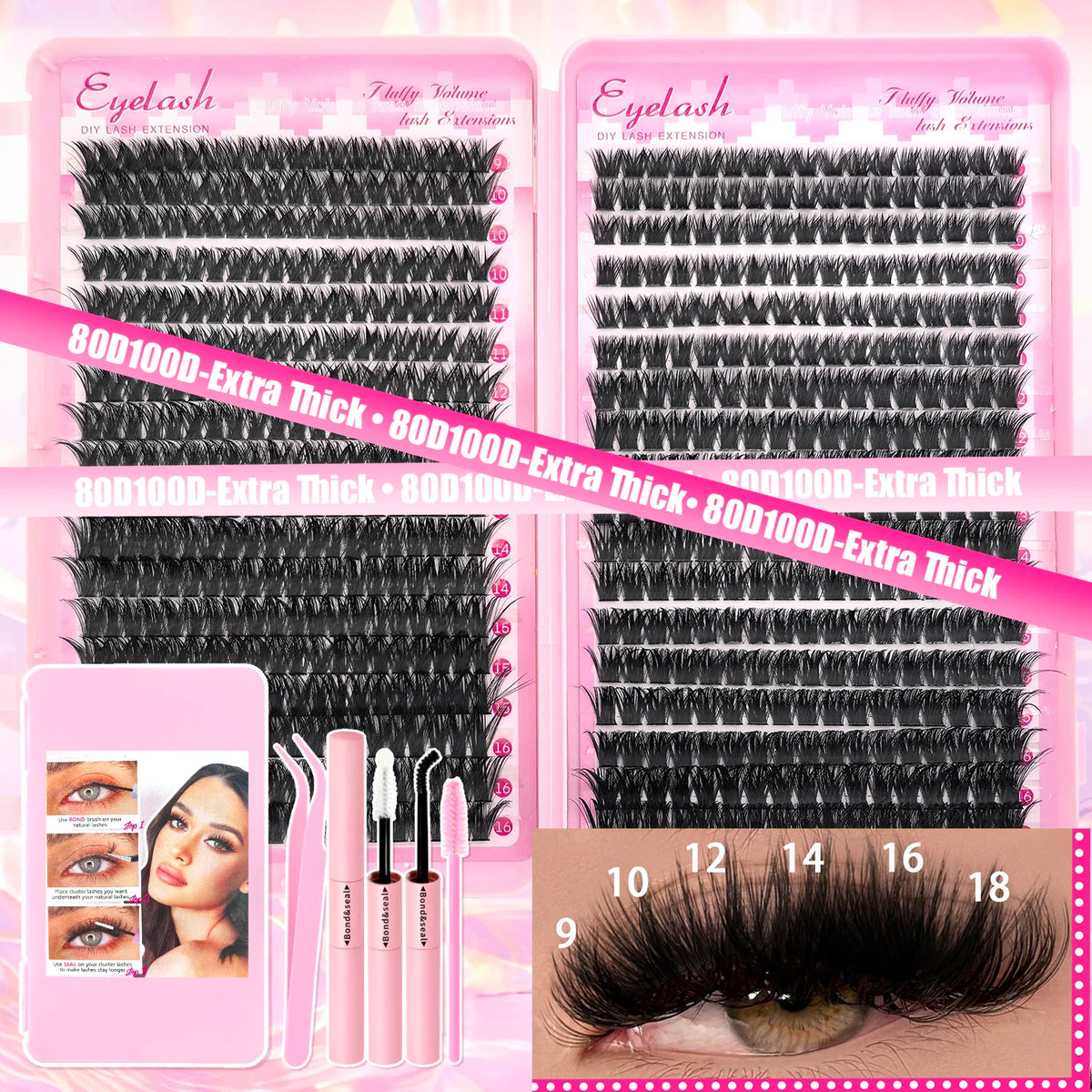DIY Lash Extension Kit – Wispy Cluster Lashes