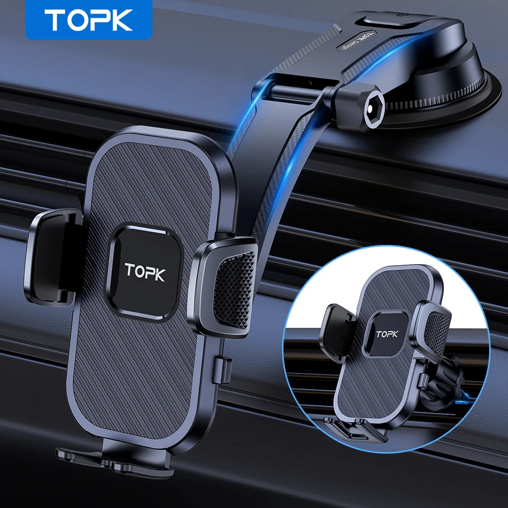 Gravity Car Phone Holder – Dashboard, Windshield & Air Vent
