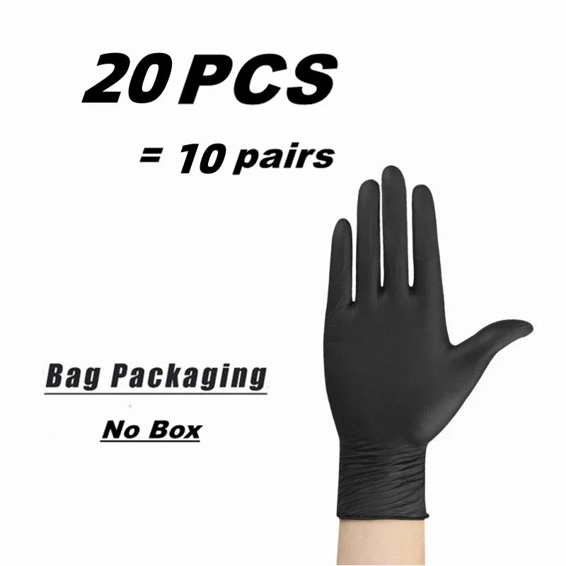 Black Nitrile Disposable Gloves – Latex Free, Multi-Use
