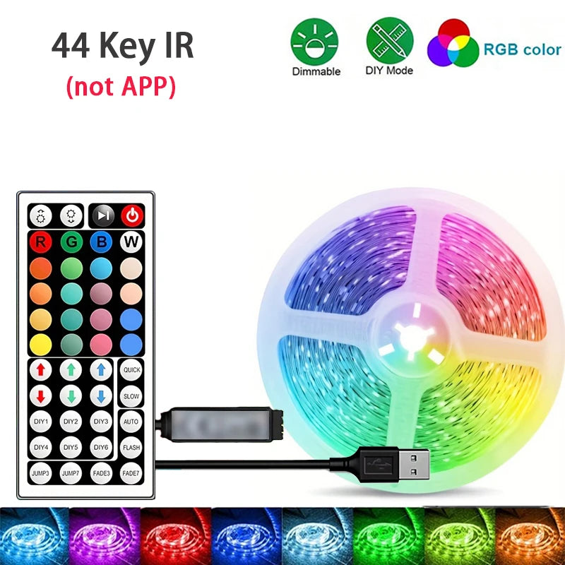 RGB LED Strip Lights – App-Controlled Room Lighting