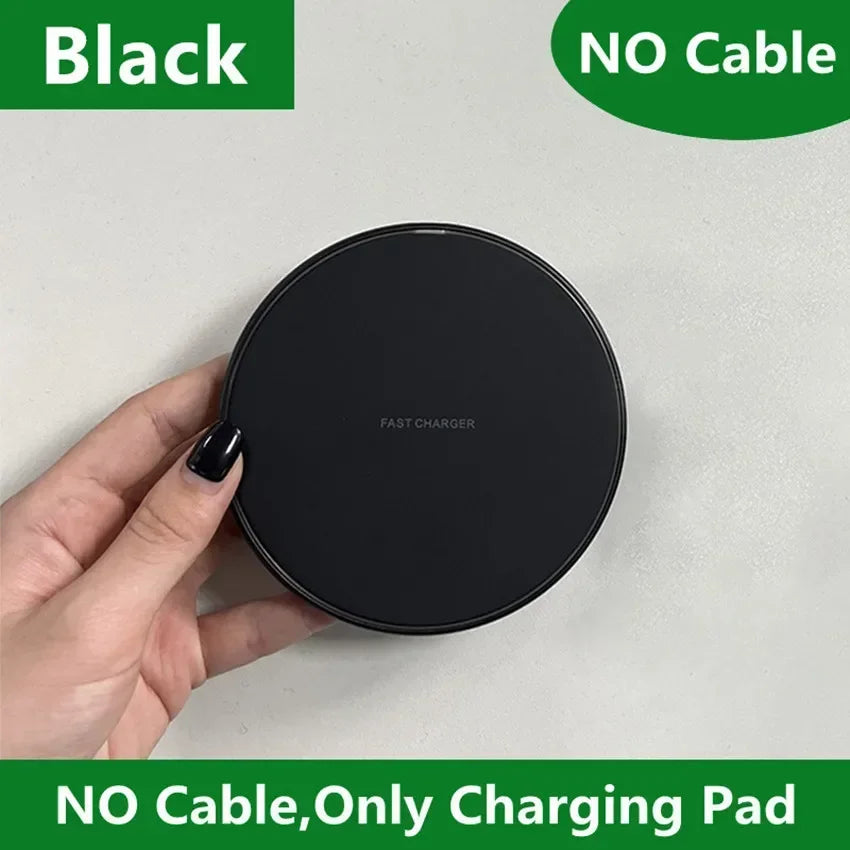 Fast Wireless Charger – Works with iPhone & Samsung