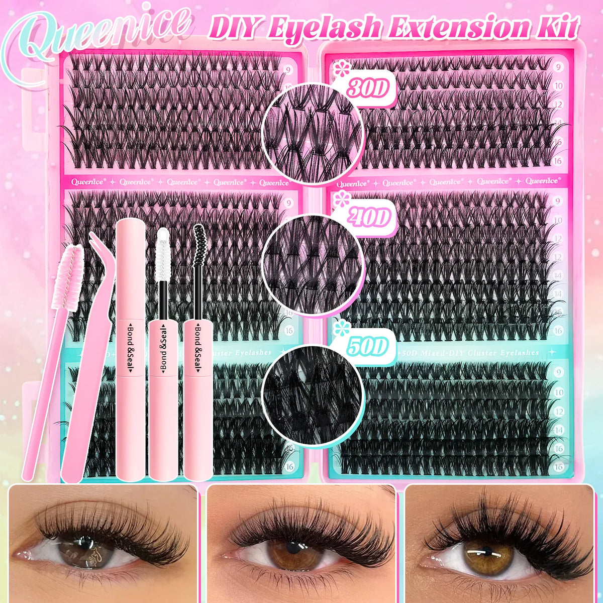DIY Lash Extension Kit – Wispy Cluster Lashes