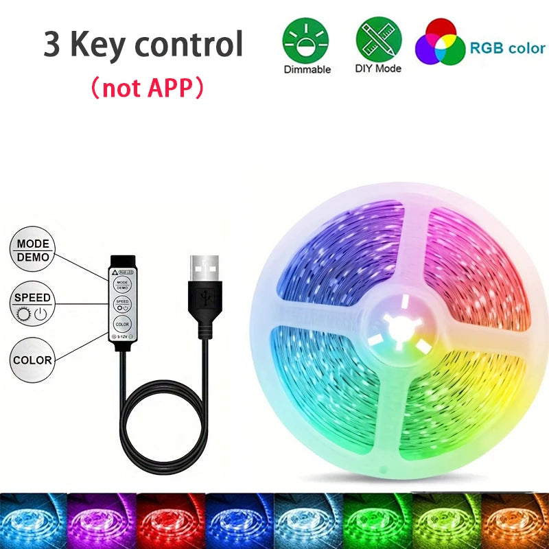 RGB LED Strip Lights – App-Controlled Room Lighting
