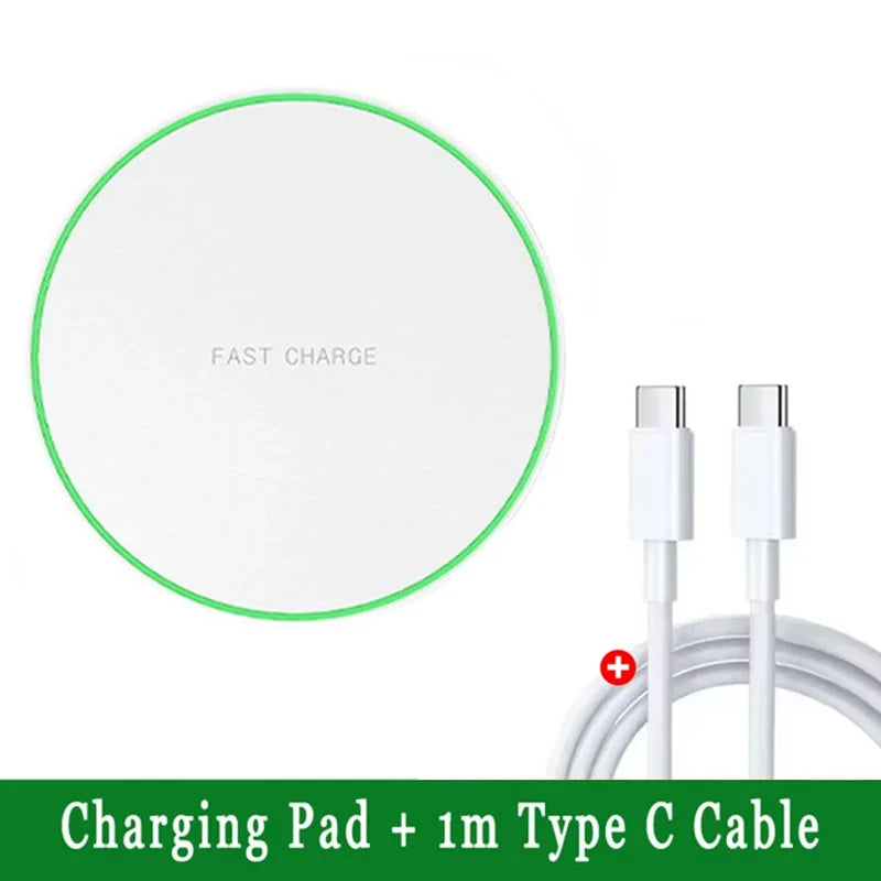 Fast Wireless Charger – Works with iPhone & Samsung