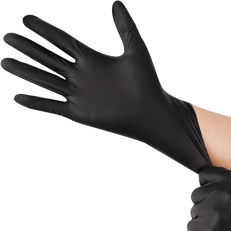 Black Nitrile Disposable Gloves – Latex Free, Multi-Use