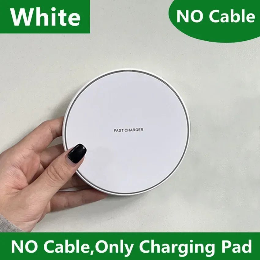 Fast Wireless Charger – Works with iPhone & Samsung