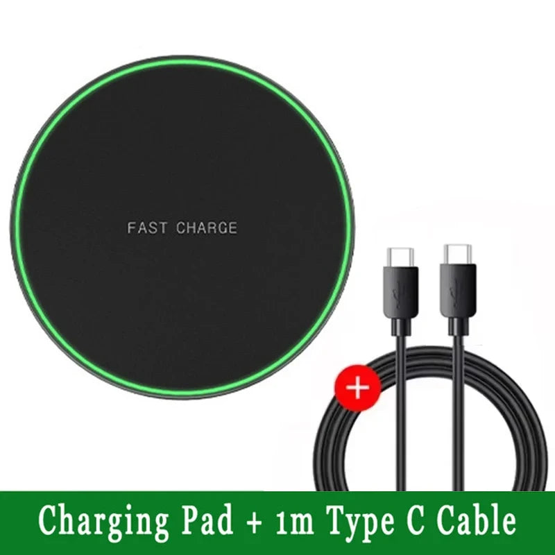Fast Wireless Charger – Works with iPhone & Samsung