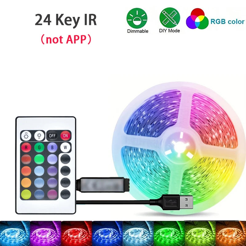RGB LED Strip Lights – App-Controlled Room Lighting