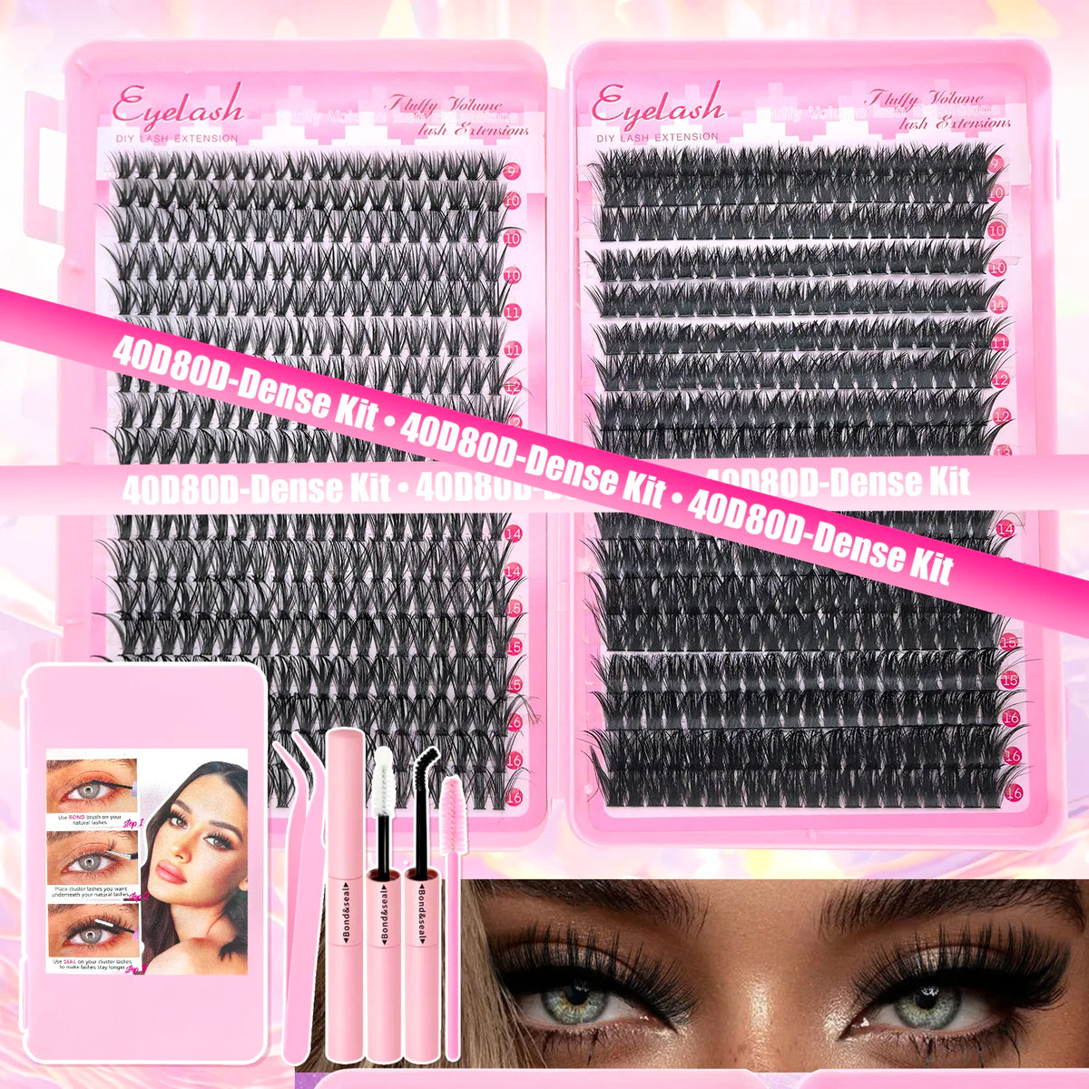DIY Lash Extension Kit – Wispy Cluster Lashes