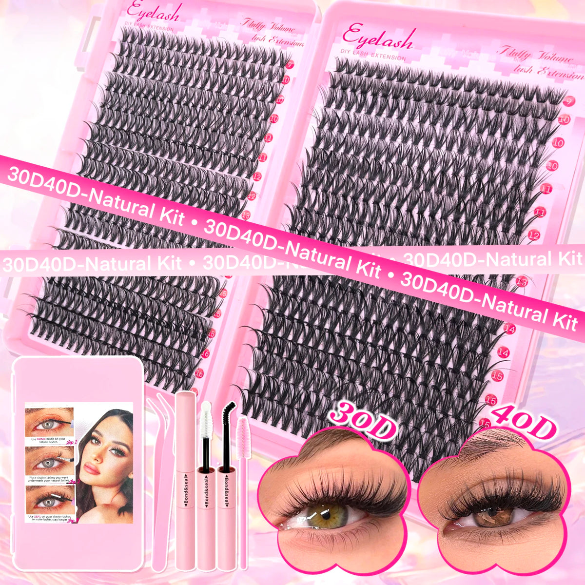 DIY Lash Extension Kit – Wispy Cluster Lashes