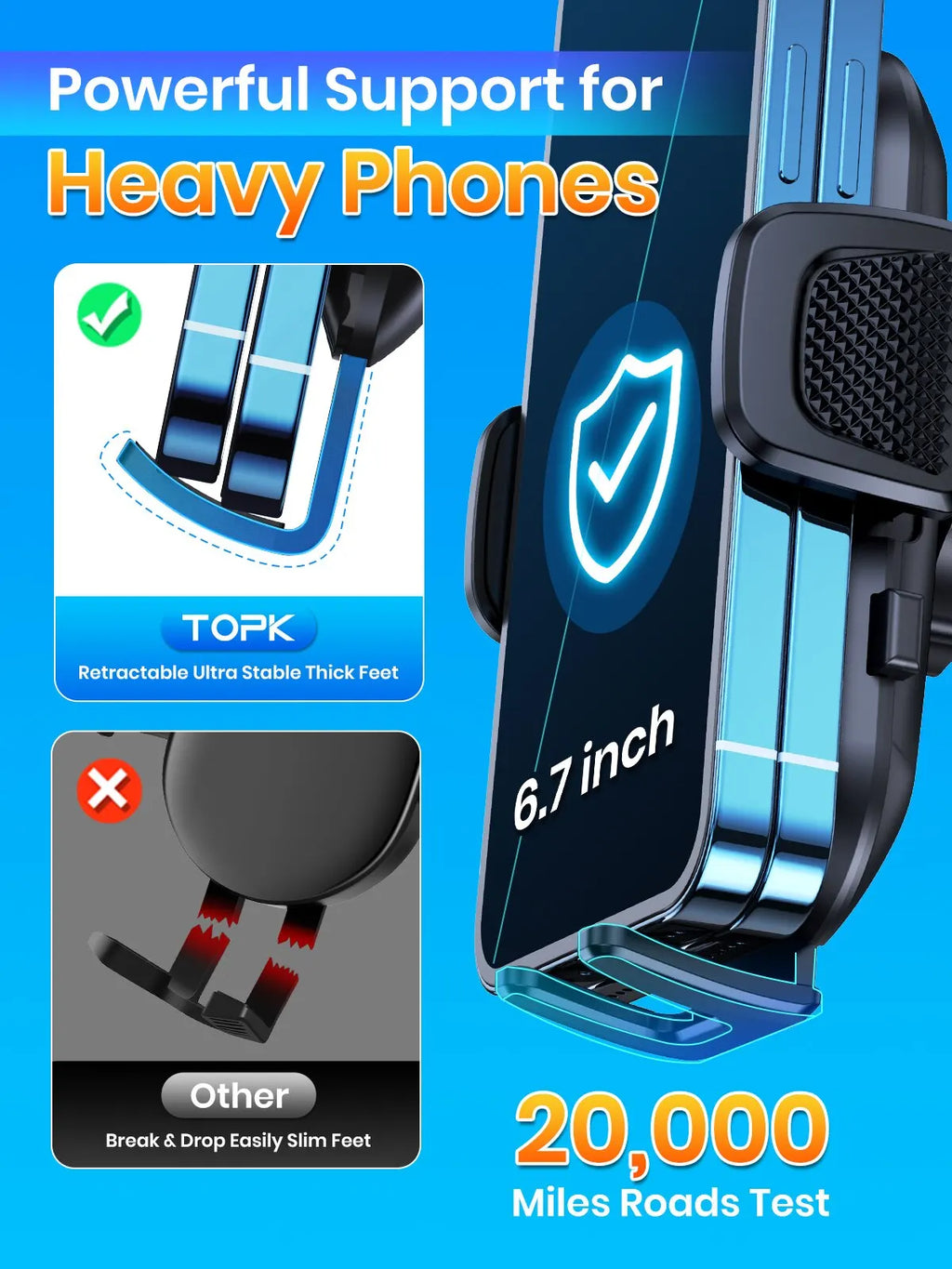 Gravity Car Phone Holder – Dashboard, Windshield & Air Vent